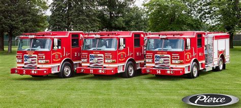 pierce mfg|pierce fire trucks new deliveries.